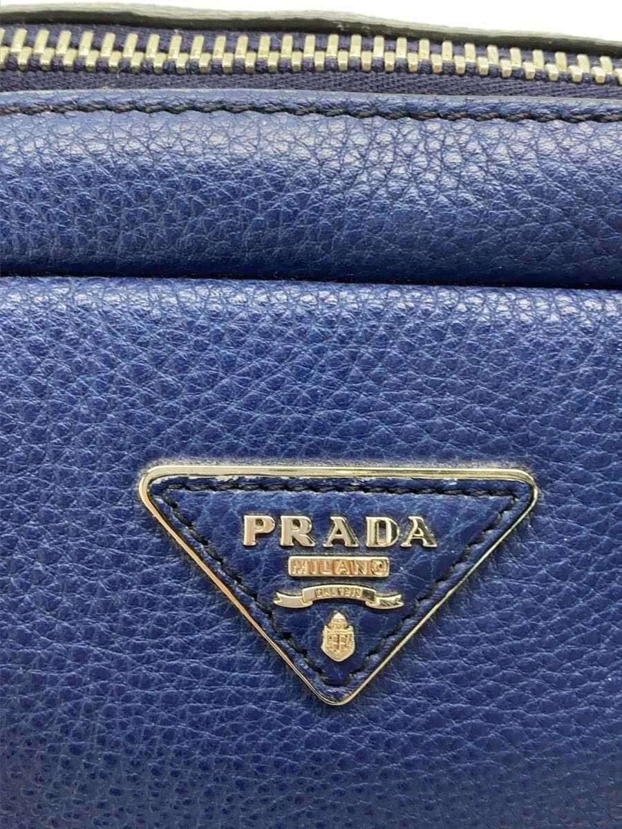 PRADA Bag Leather BLU 5