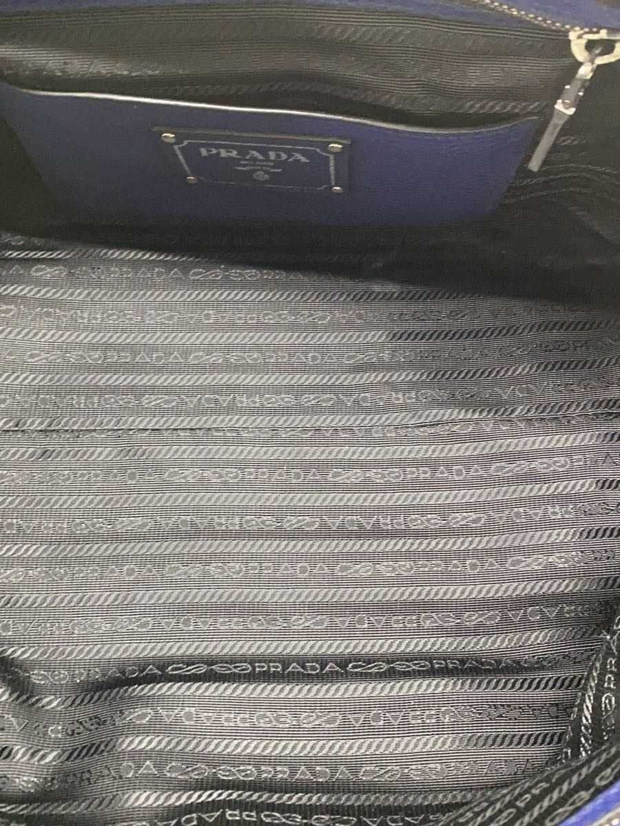 PRADA Bag Leather BLU 6