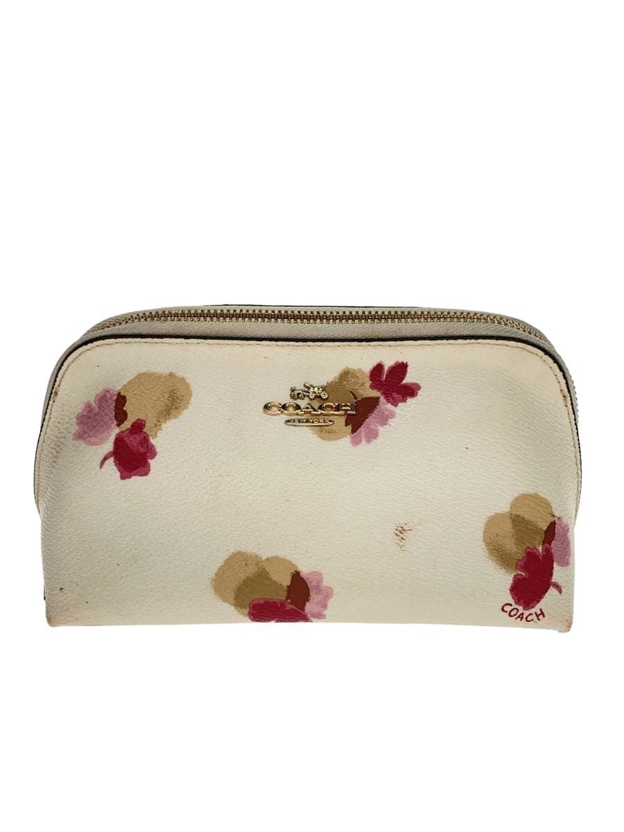 COACH Pouch PVC WHT All Over Pattern