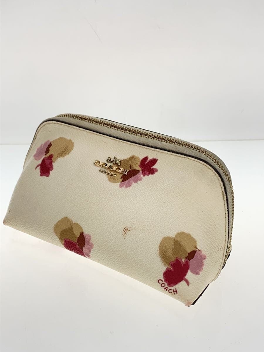 COACH Pouch PVC WHT All Over Pattern 2