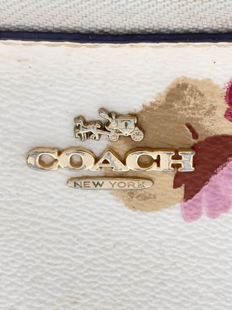 COACH Pouch PVC WHT All Over Pattern 5