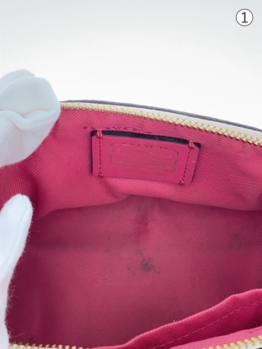 COACH Pouch PVC WHT All Over Pattern 6