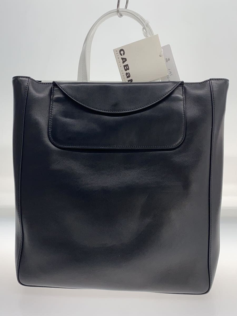 CA Ba N Tote Bag Leather BLK 49-03-31-03003-k 3