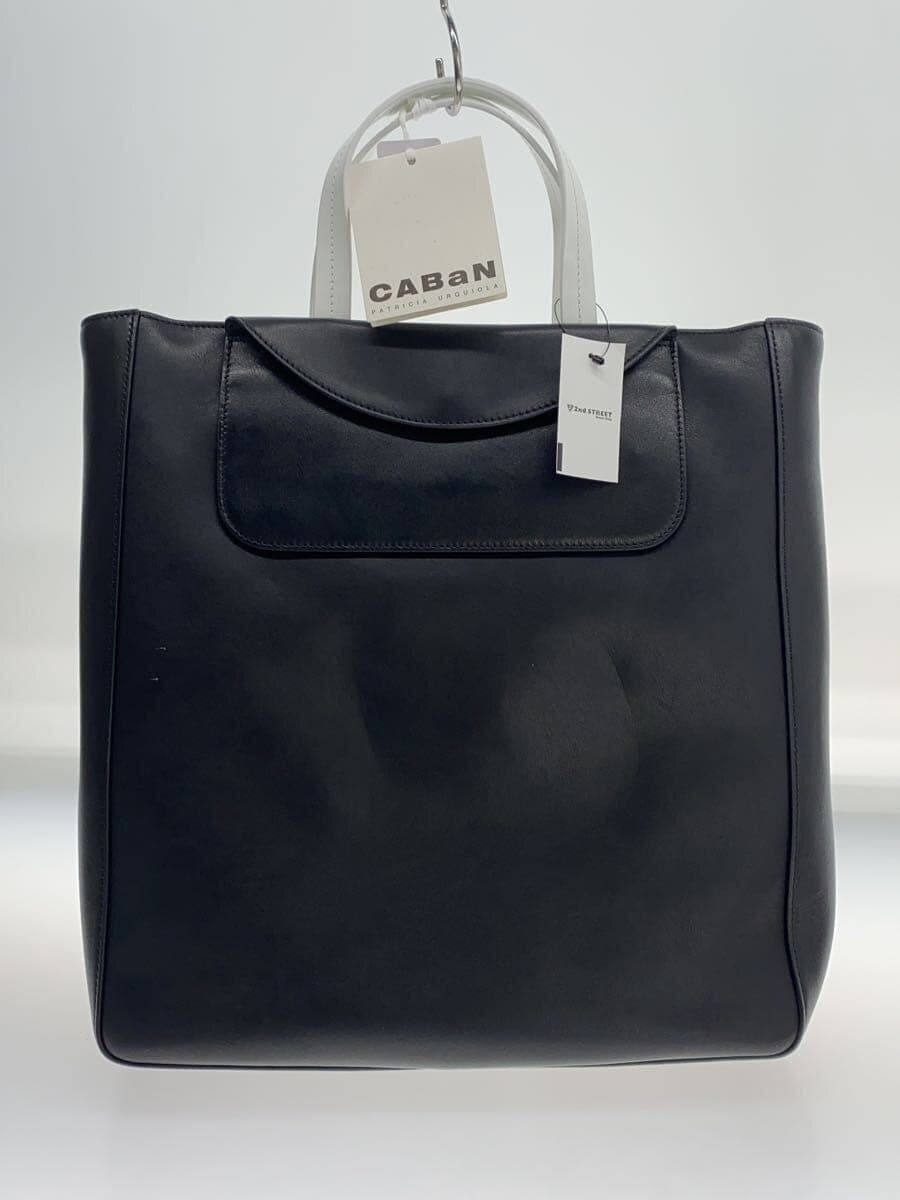 CA Ba N Tote Bag Leather BLK 49-03-31-03003-k 3