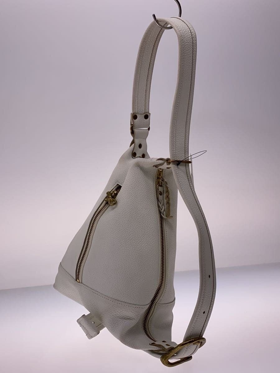 Magnu Shoulder Bag Leather WHT 2