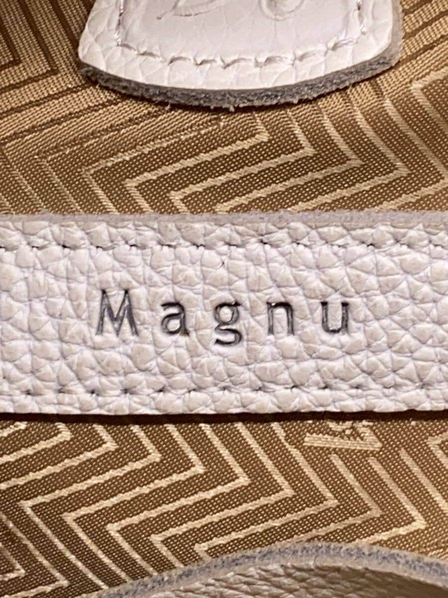 Magnu Shoulder Bag Leather WHT 5