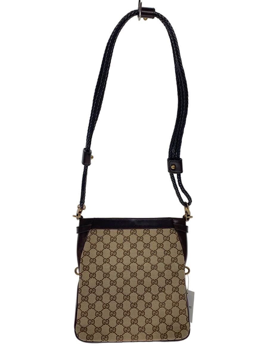 GUCCI shoulder bag canvas BEG all-over pattern 109106