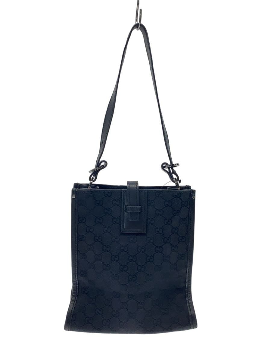 GUCCI shoulder bag canvas BLK all-over pattern 110292