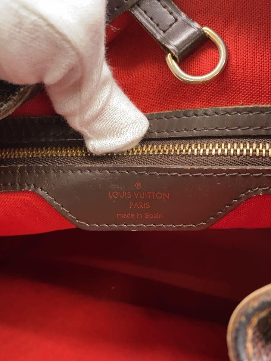 LOUIS VUITTON Cabas Rivington Damier Ebene PVC BRW N41108 5