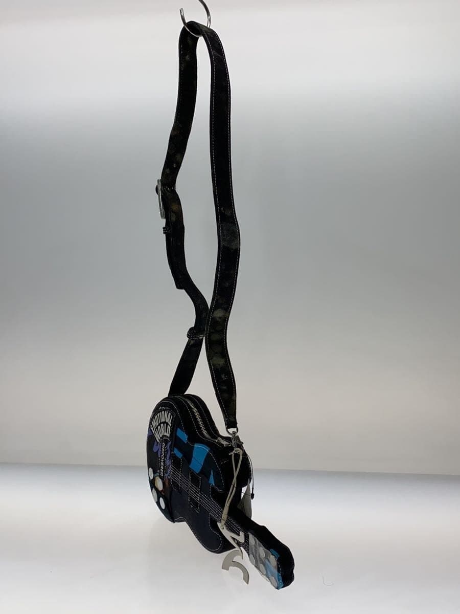 EMOTIONAL WORLD Shoulder Bag -- BLK All-over pattern 2