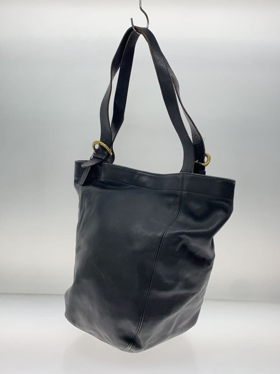 COACH Shoulder Bag Leather BLK 2