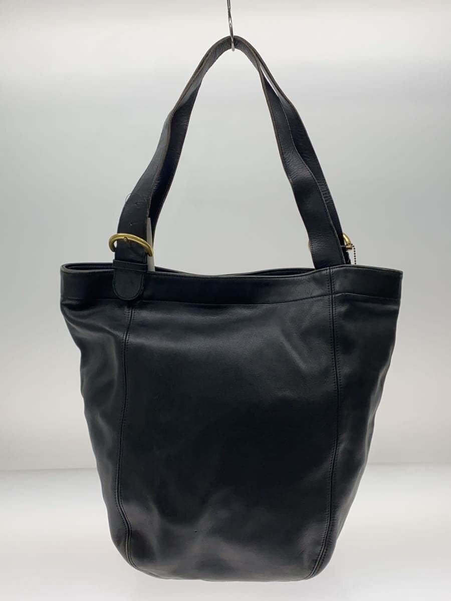 COACH Shoulder Bag Leather BLK 3