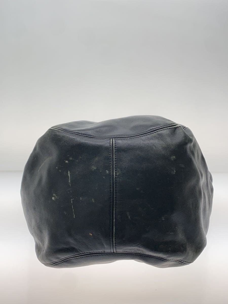 COACH Shoulder Bag Leather BLK 4