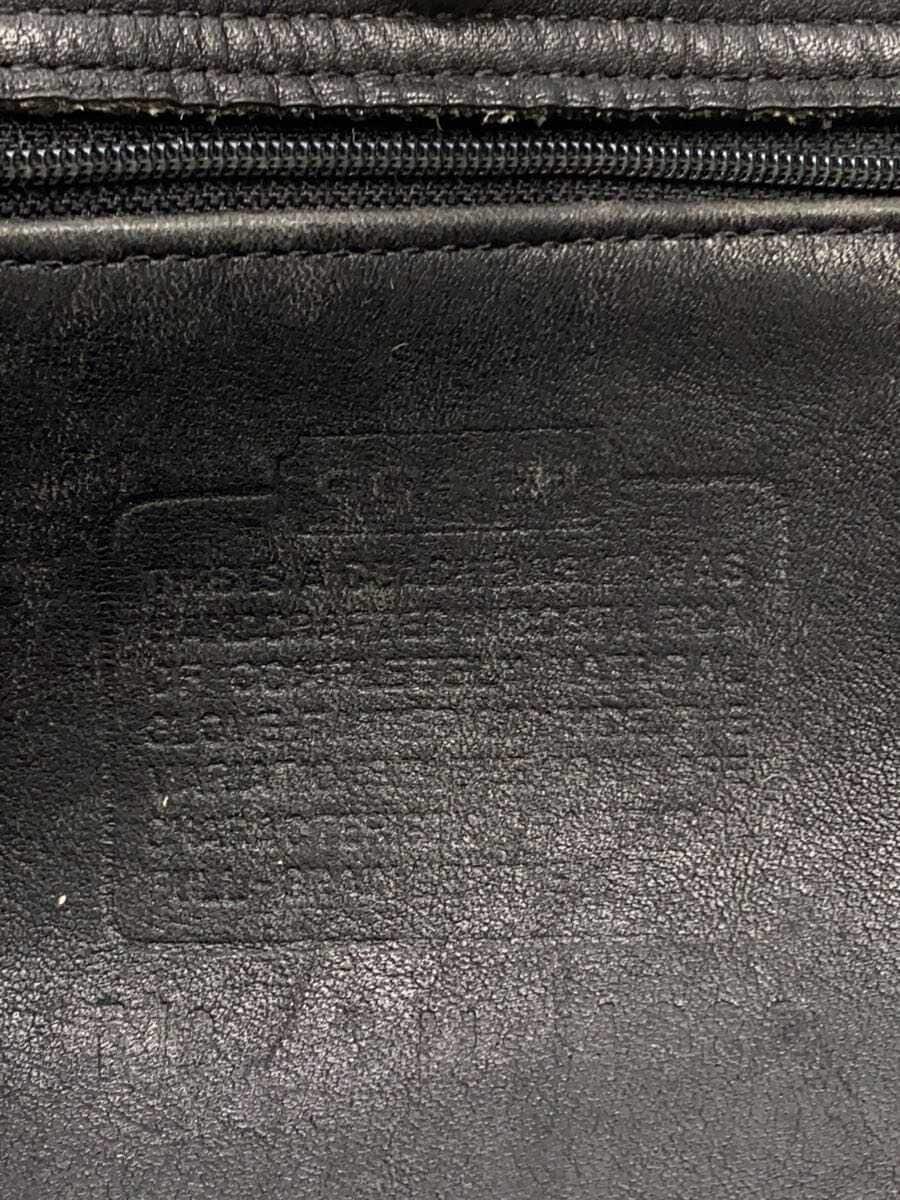 COACH Shoulder Bag Leather BLK 5