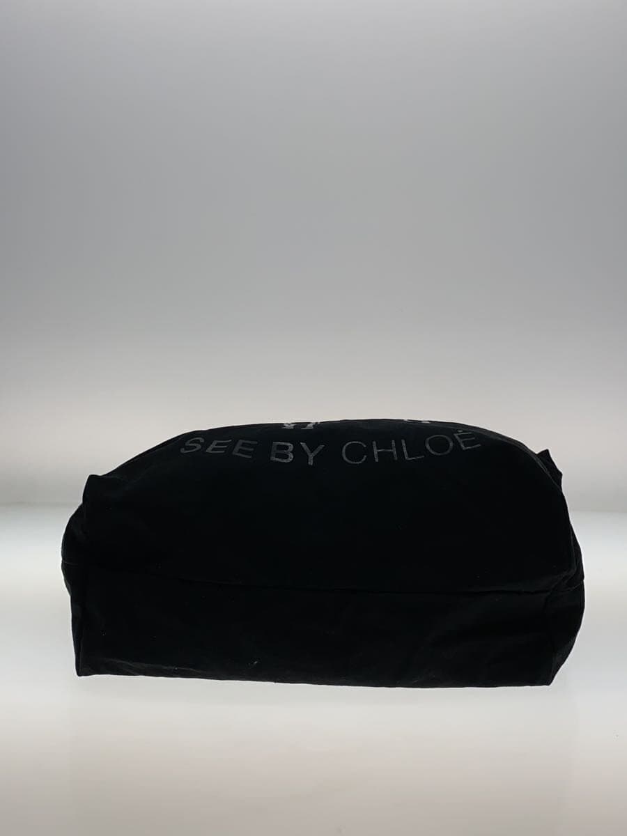 SEE BY CHLOE tote bag canvas BLK animal 4