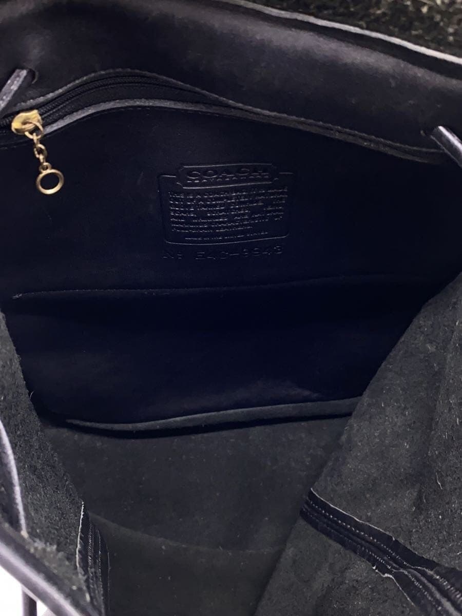 COACH Backpack Leather Black E4C-9943 6