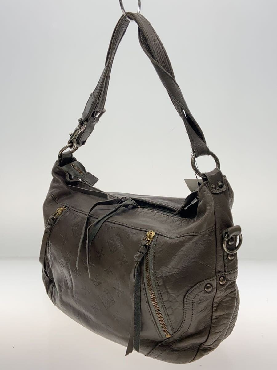 Russet Shoulder Bag Leather KHK 2