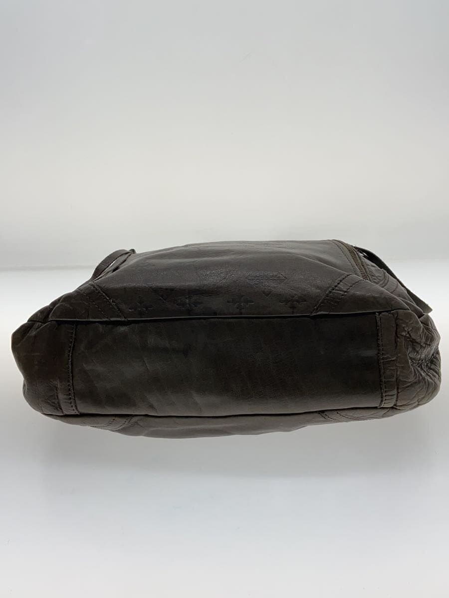 Russet Shoulder Bag Leather KHK 4