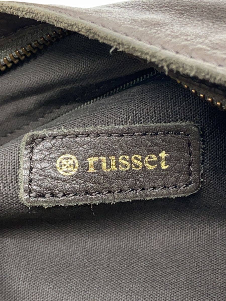 Russet Shoulder Bag Leather KHK 5