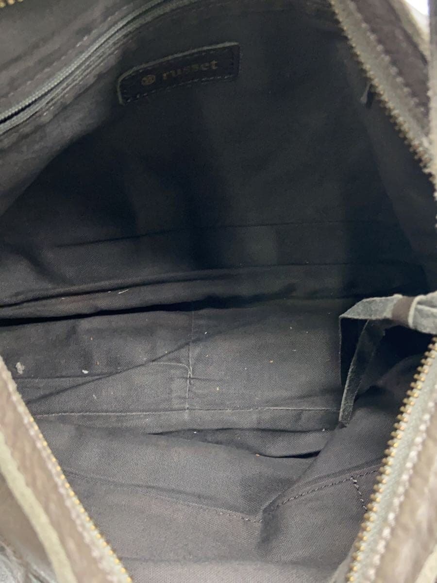 Russet Shoulder Bag Leather KHK 6