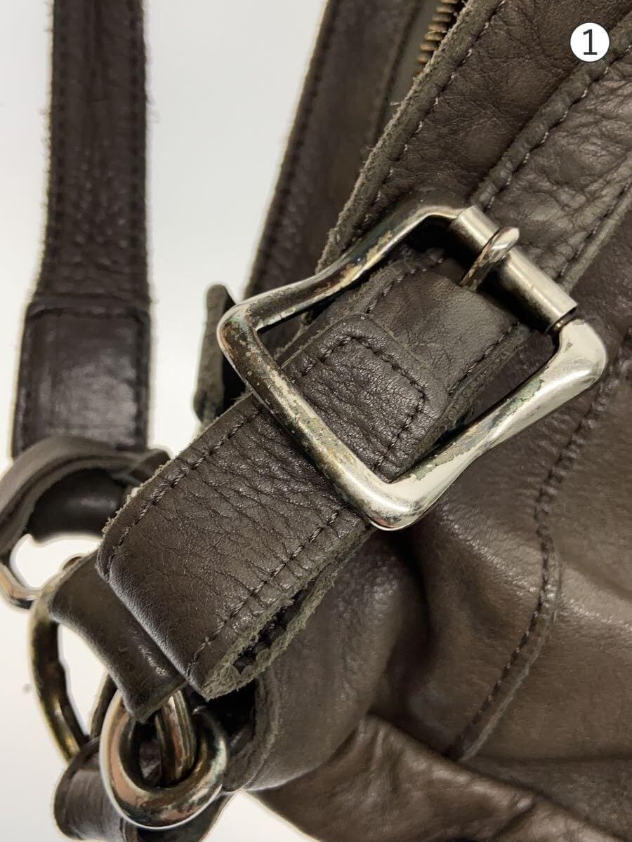 Russet Shoulder Bag Leather KHK 7