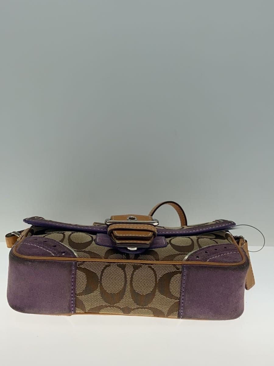 COACH Bag Canvas BEG All-over Print 4
