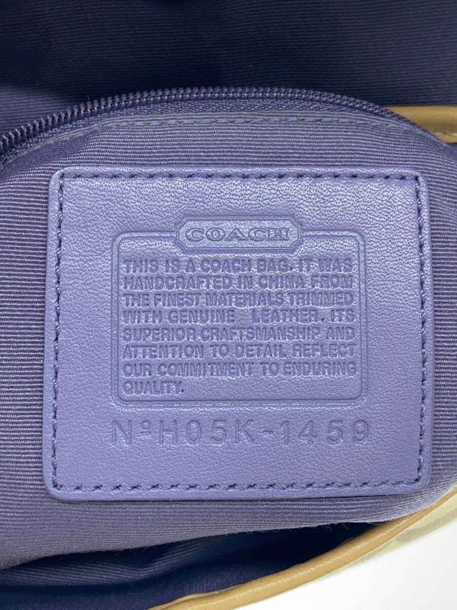 COACH Bag Canvas BEG All-over Print 5