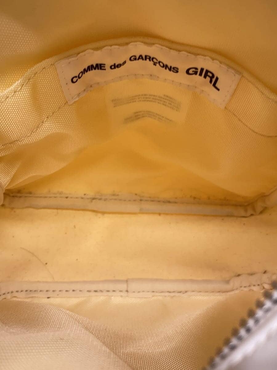 COMME des GARCONS GIRL Shoulder Bag Enamel WHT NZ-K 206 6