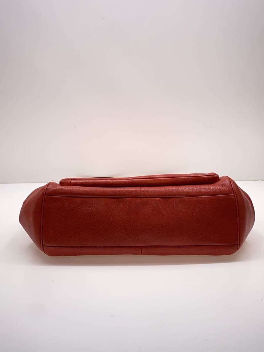 COACH Boston Bag_All Leather Leather RED 4