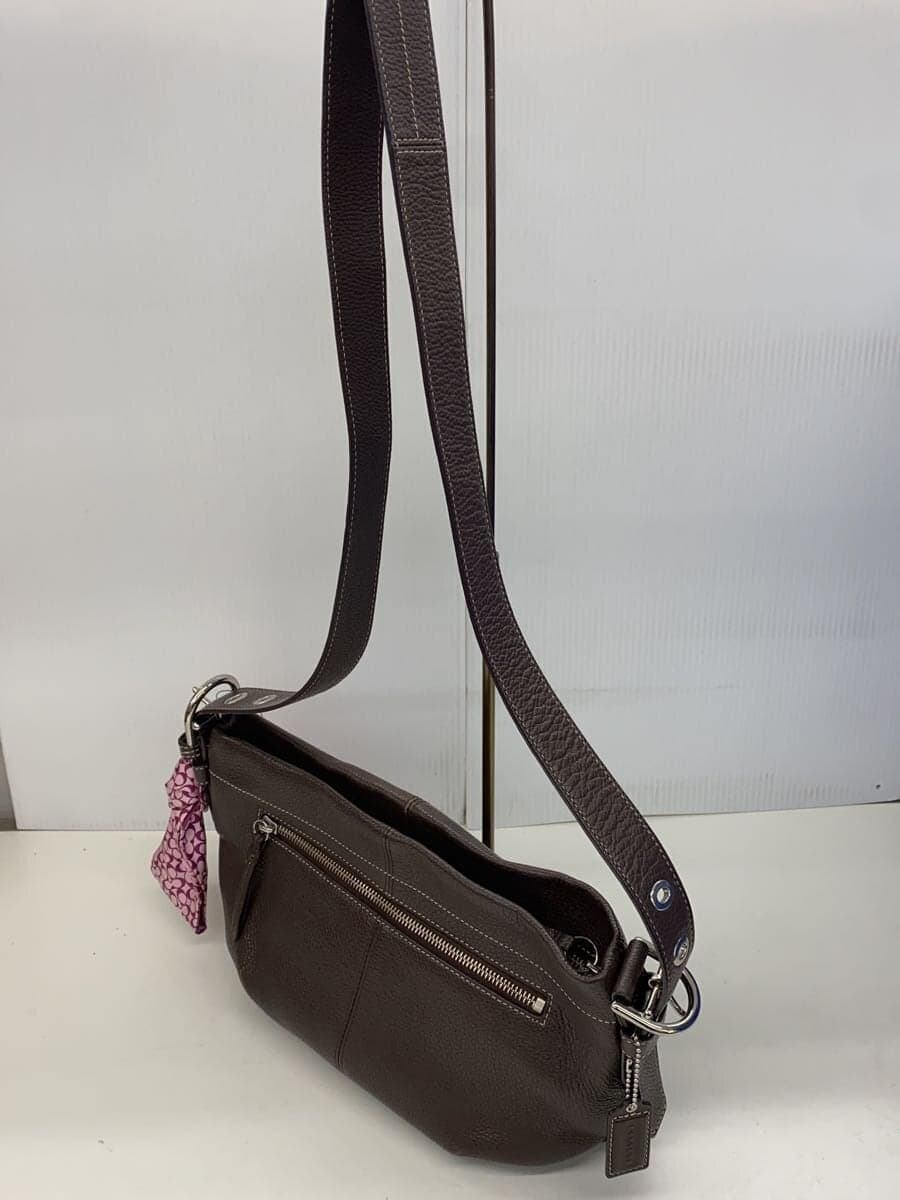 COACH Shoulder Bag Leather BRW 2