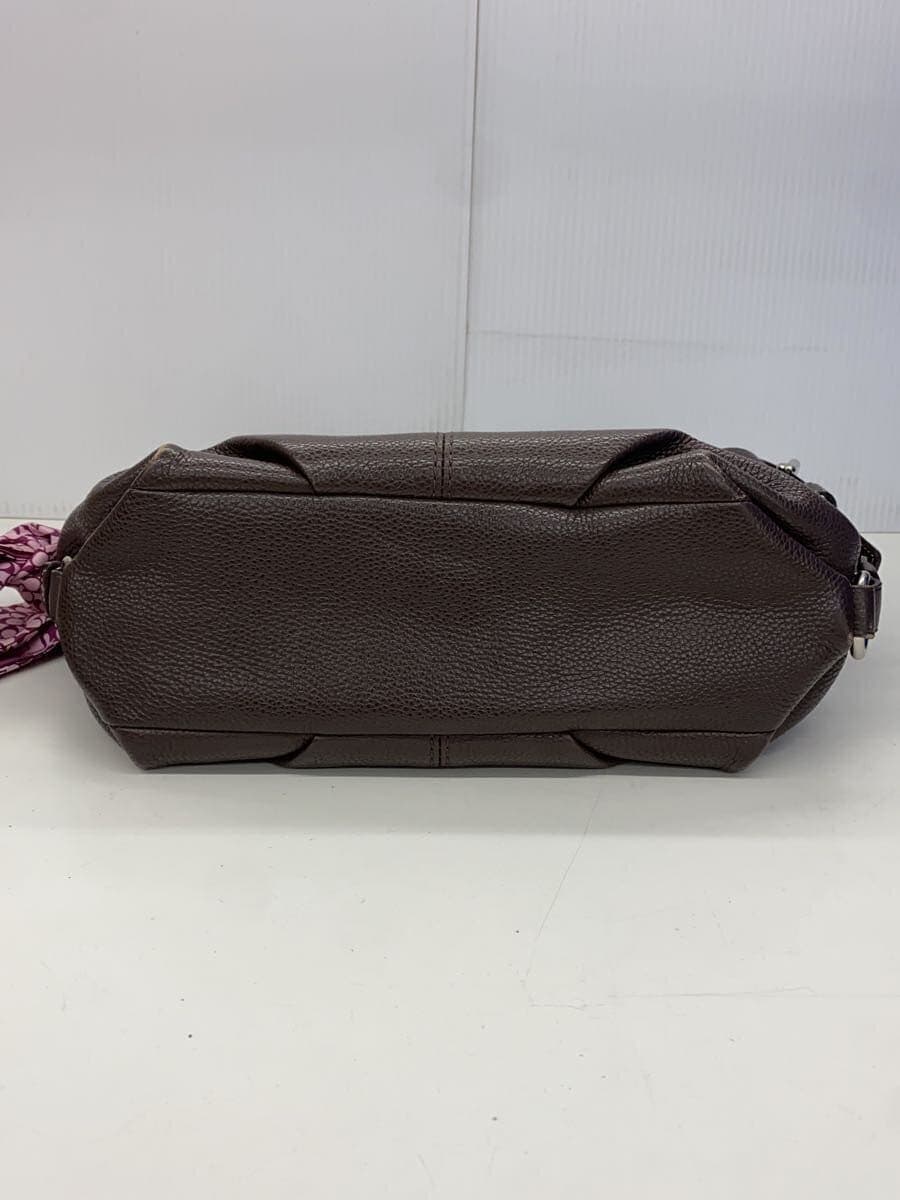 COACH Shoulder Bag Leather BRW 4