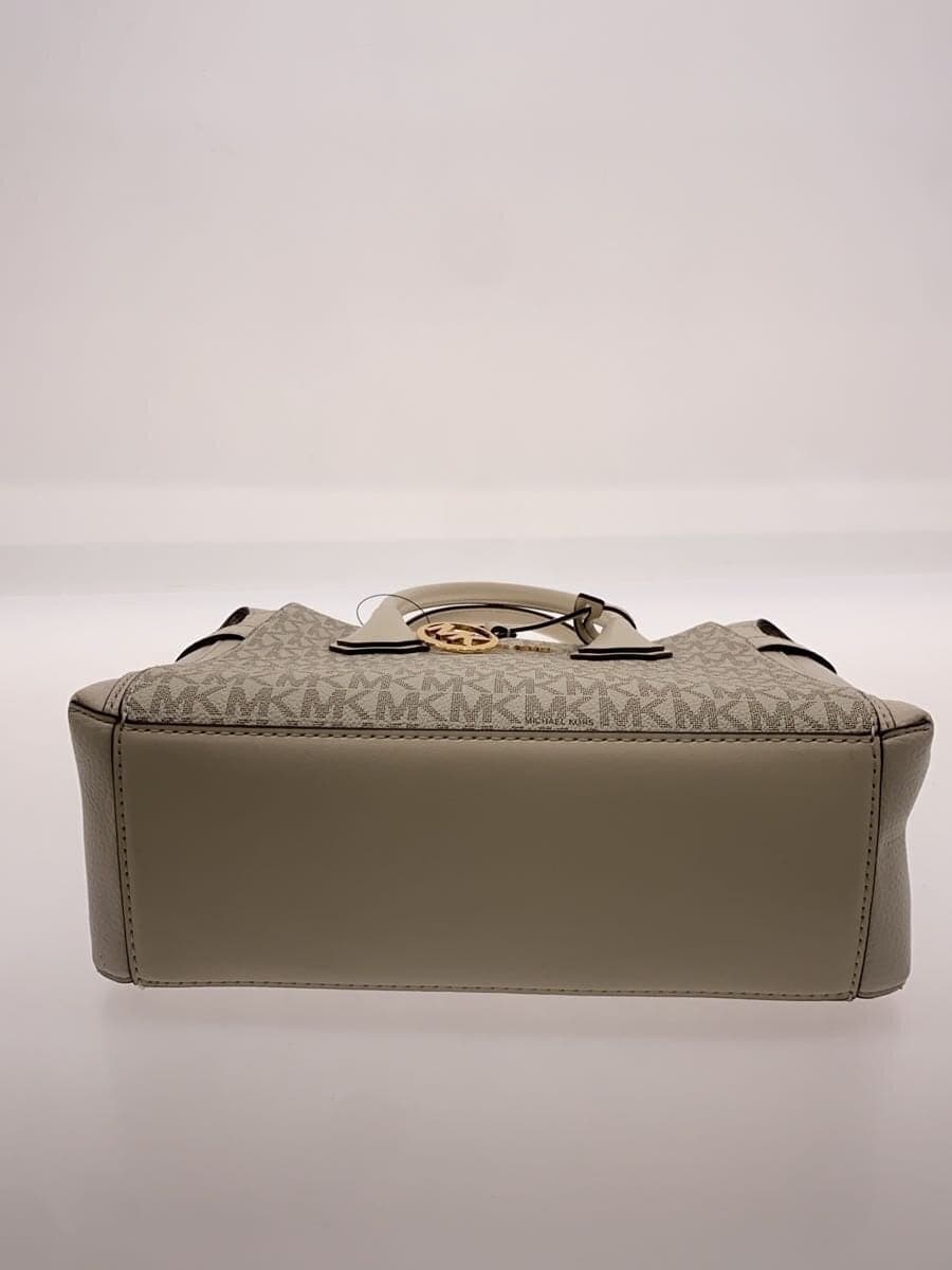 MICHAEL KORS Handbag PVC White All-over Print 4