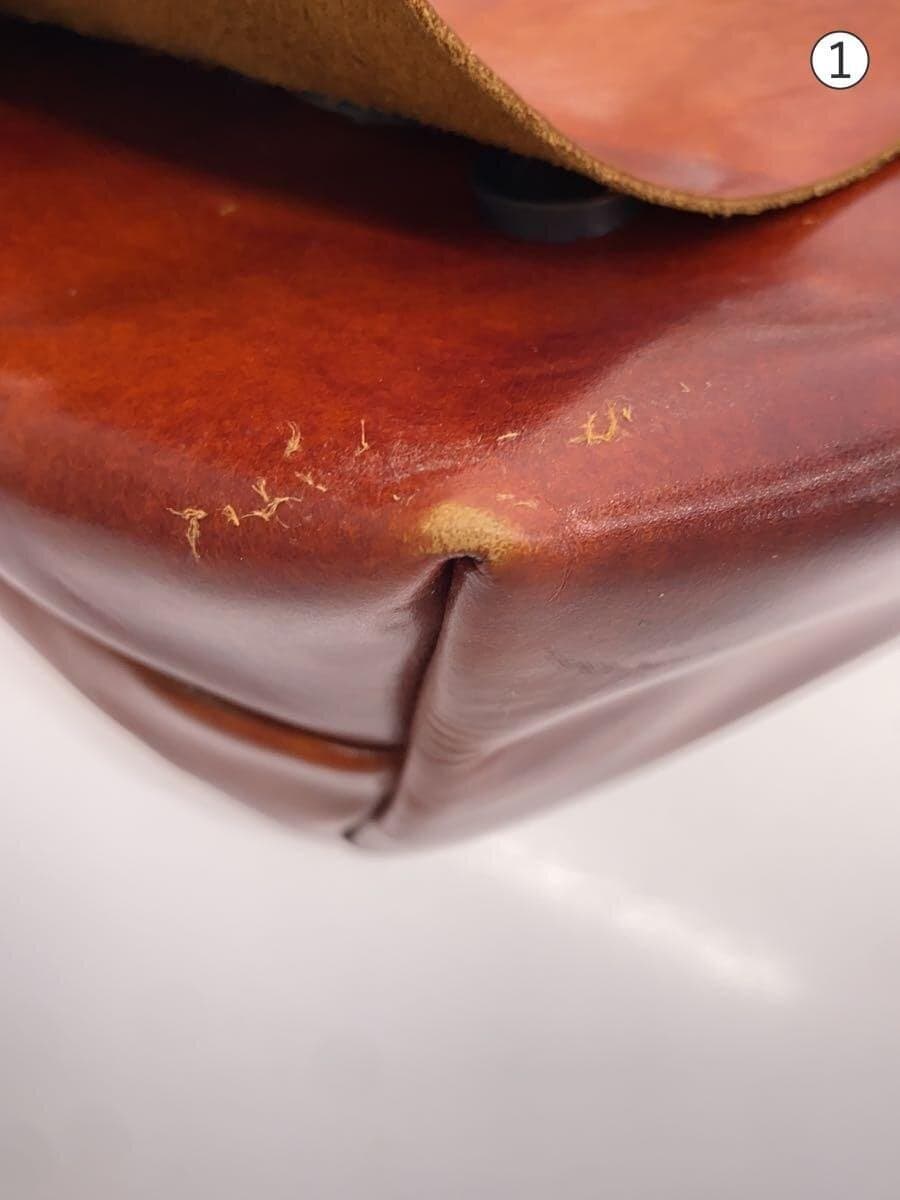 Uni&co Shoulder Bag Leather BRW Solid Color 7