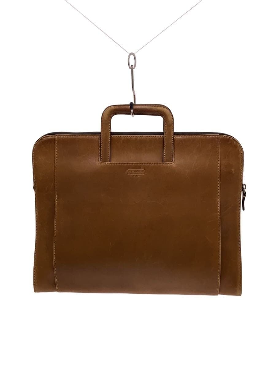 COACH Business Bag Leather CML Solid Color 5A04