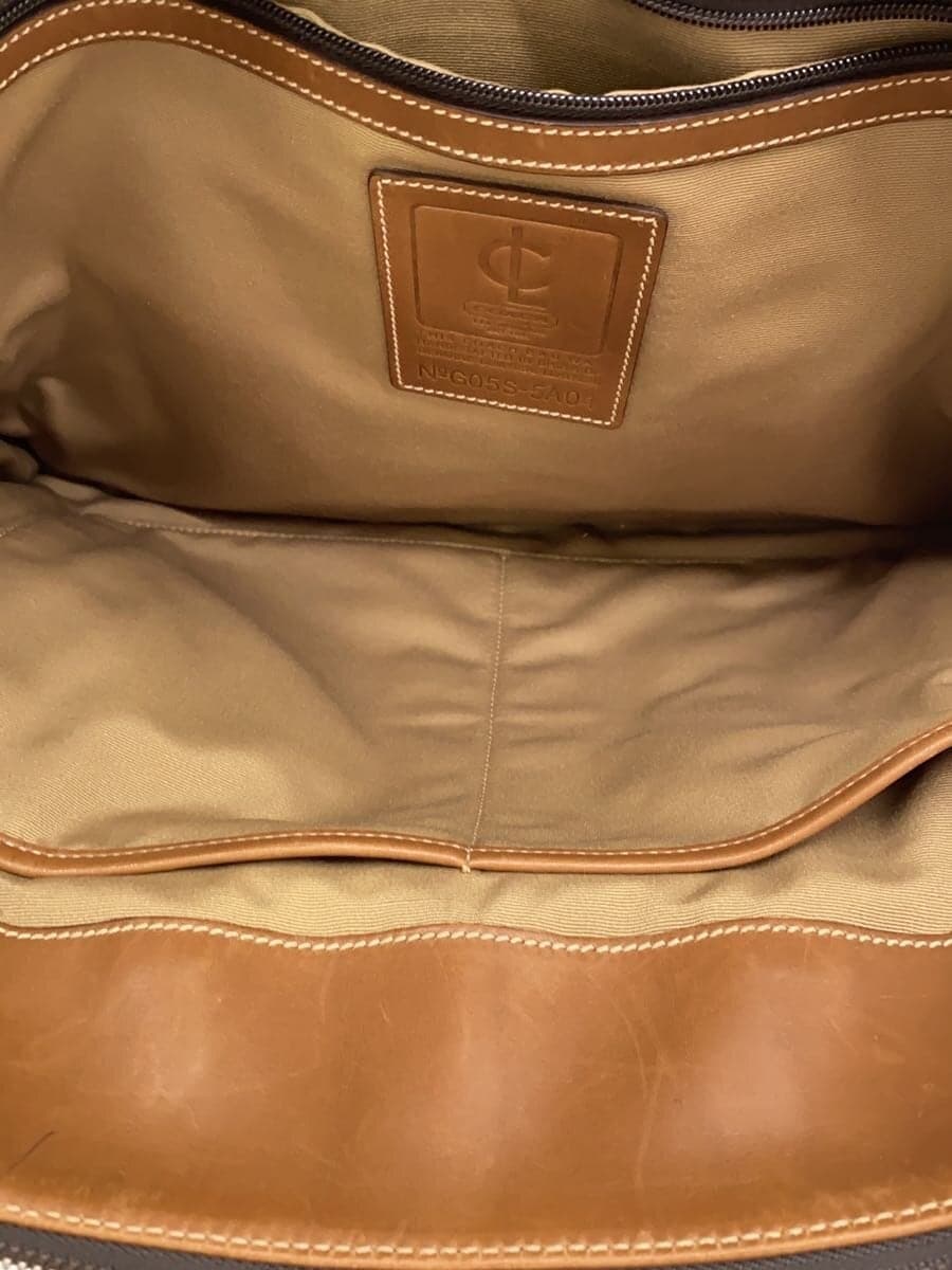 COACH Business Bag Leather CML Solid Color 5A04 6