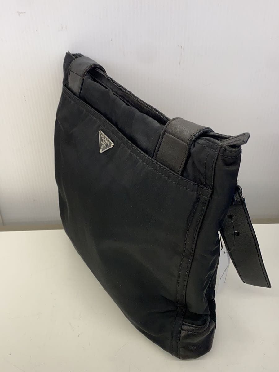 PRADA Shoulder Bag Nylon BLK Solid 2
