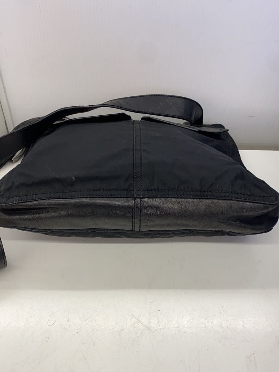 PRADA Shoulder Bag Nylon BLK Solid 4