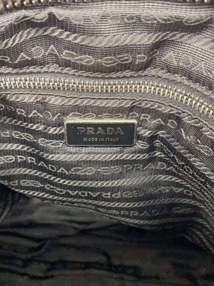 PRADA Shoulder Bag Nylon BLK Solid 6