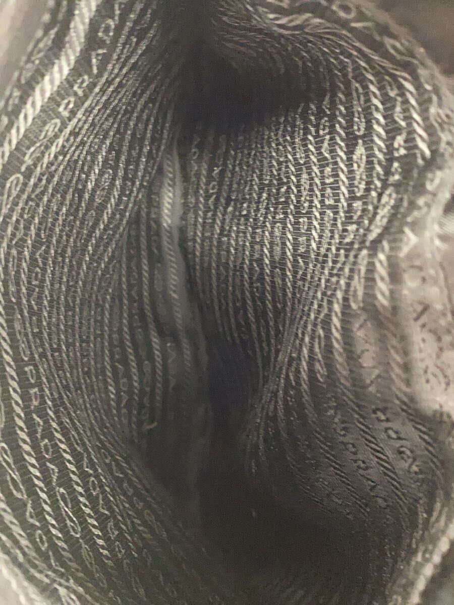 PRADA Shoulder Bag Nylon BLK Solid 9