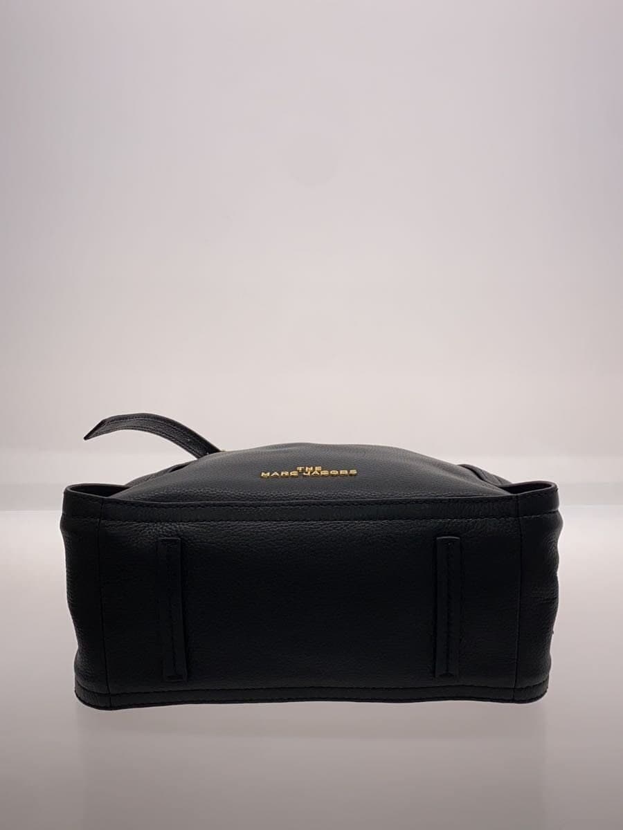 MARC JACOBS Tote Bag Leather Black Solid Color 4