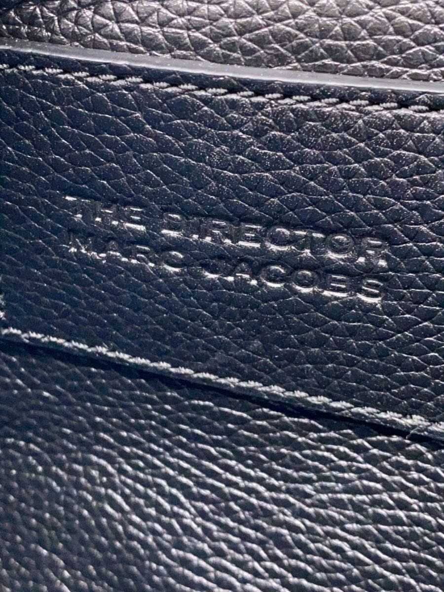 MARC JACOBS Tote Bag Leather Black Solid Color 5