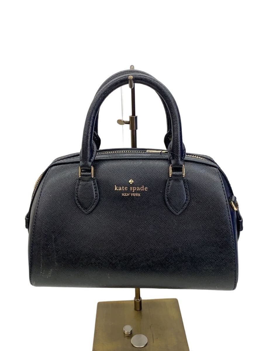 Kate Spade New York shoulder bag leather black plain