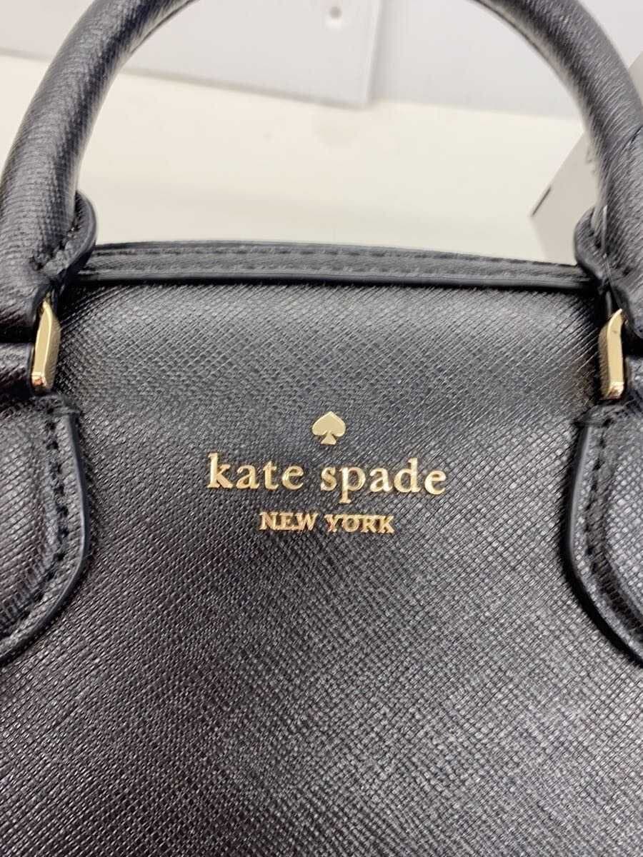 Kate Spade New York shoulder bag leather black plain 5