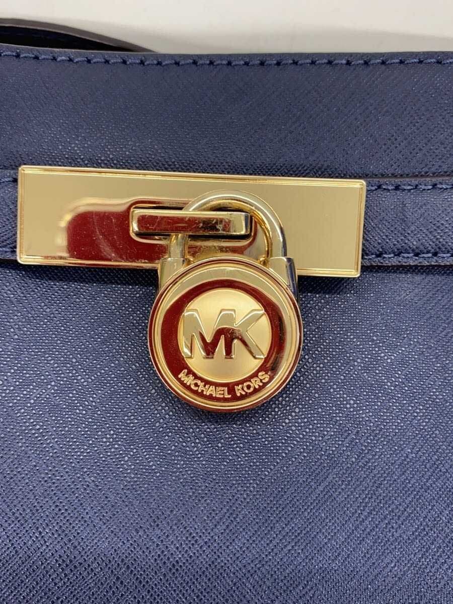 MICHAEL KORS Shoulder Bag Leather NVY Solid AP-1706 5