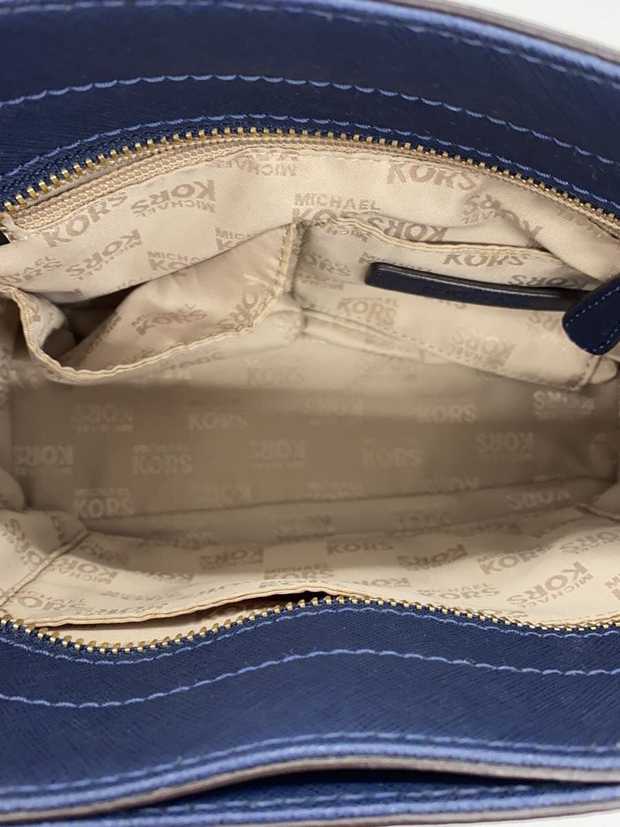 MICHAEL KORS Shoulder Bag Leather NVY Solid AP-1706 6