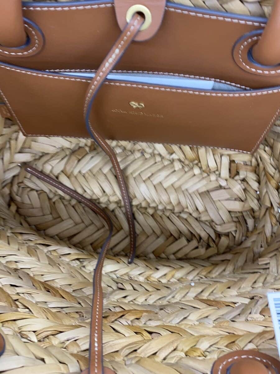 ANYA HINDMARCH Basket Bag -- BRW Solid Multi Pocket Basket in Natural Seagrass 6