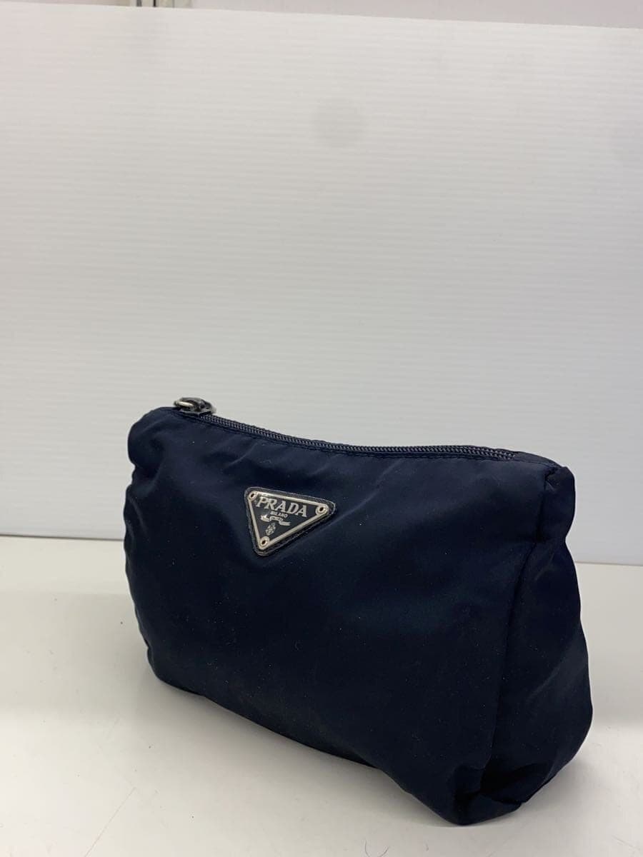 PRADA Black Nylon Pouch Nylon BLK Plain 2