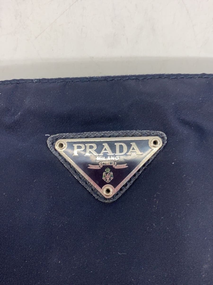 PRADA Black Nylon Pouch Nylon BLK Plain 5