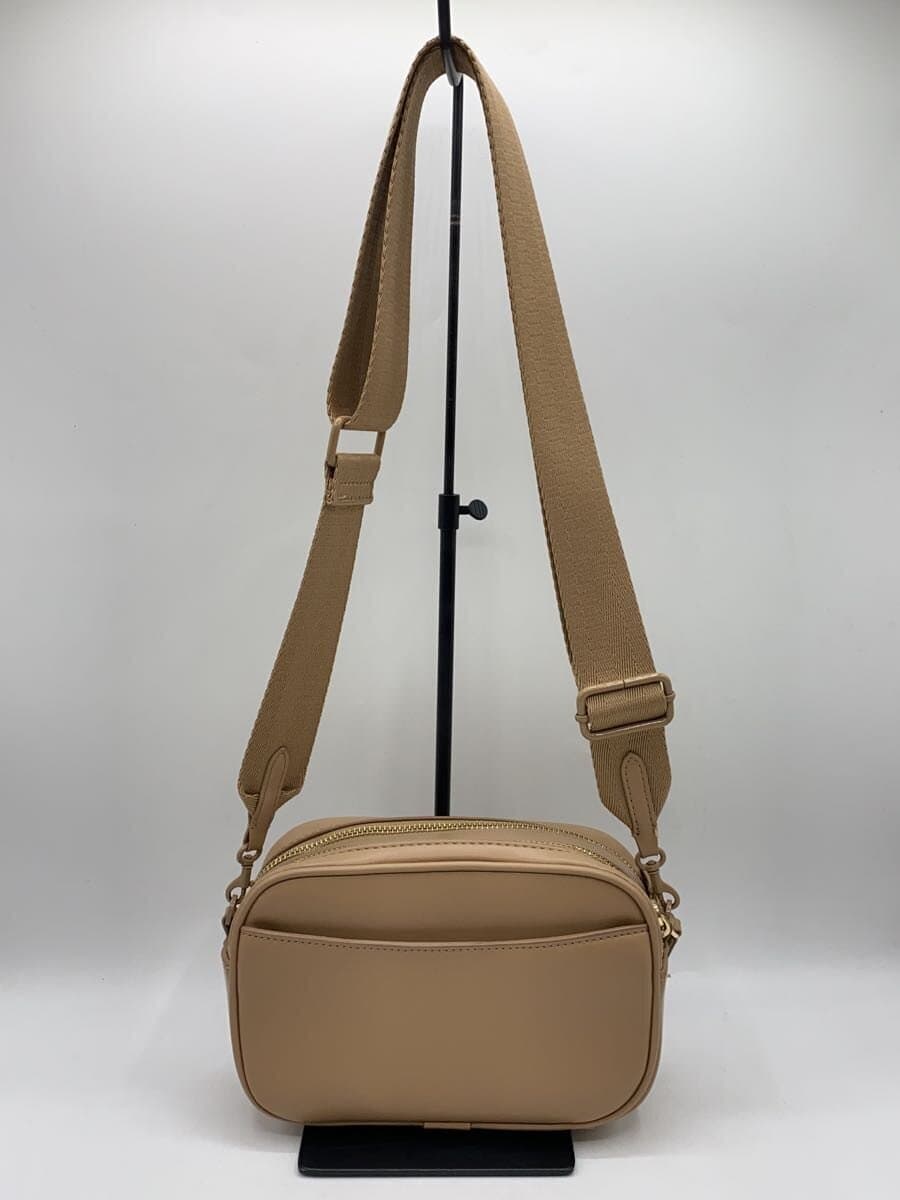 ZARA Shoulder Bag Faux Leather BEG 3