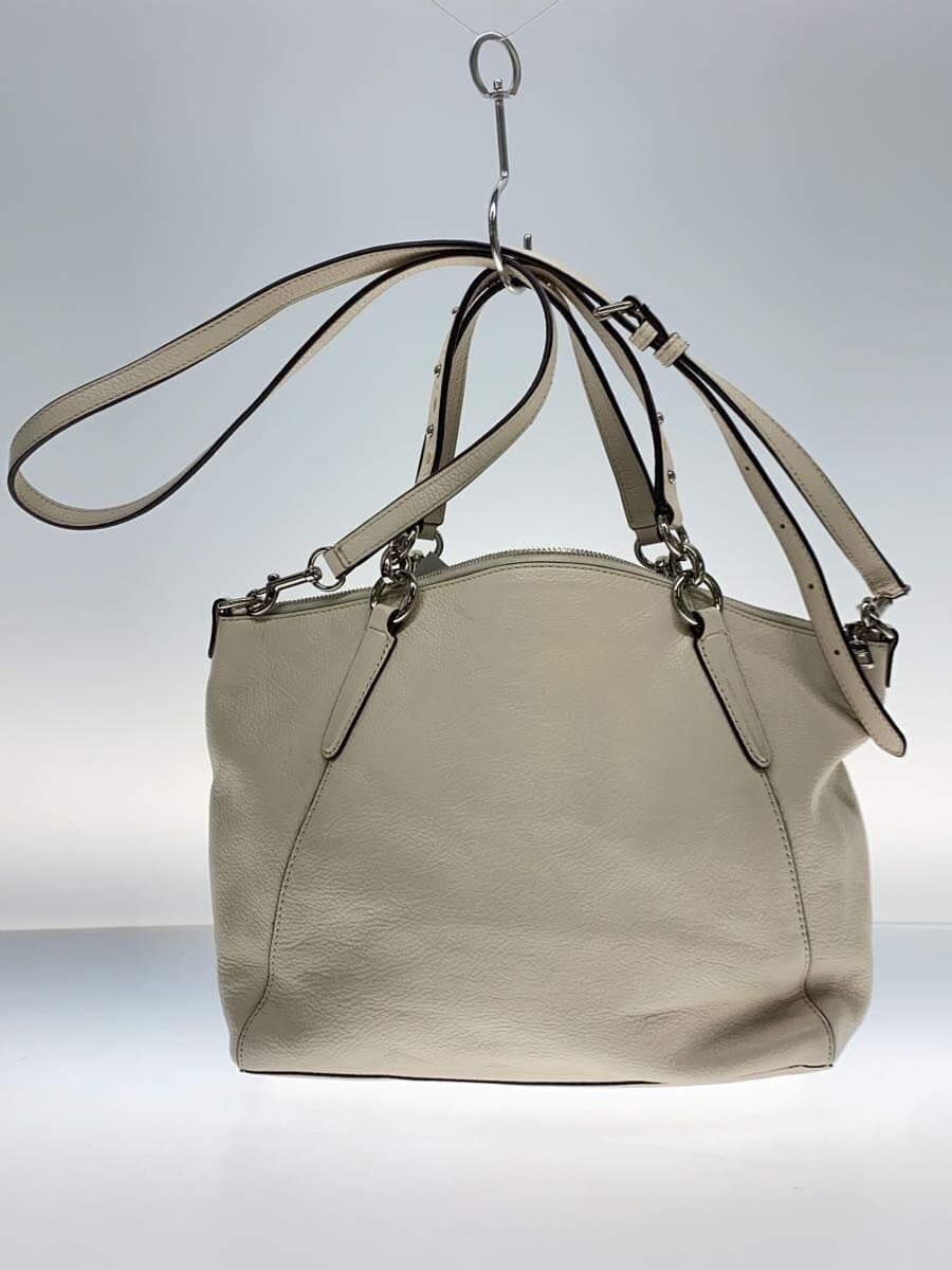 COACH handbag leather WHT F24599 3